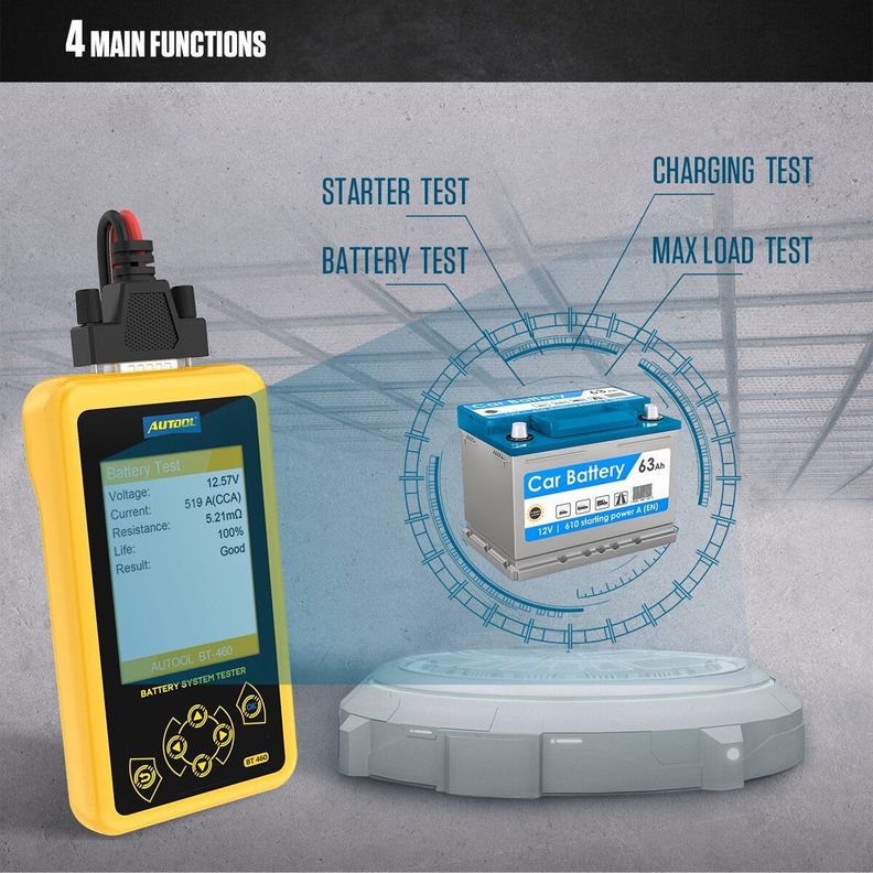 Scanner Batería Automotriz BT460-2