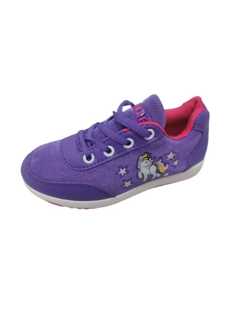 Zapatilla Deportiva Unicornio Morado Niña-0