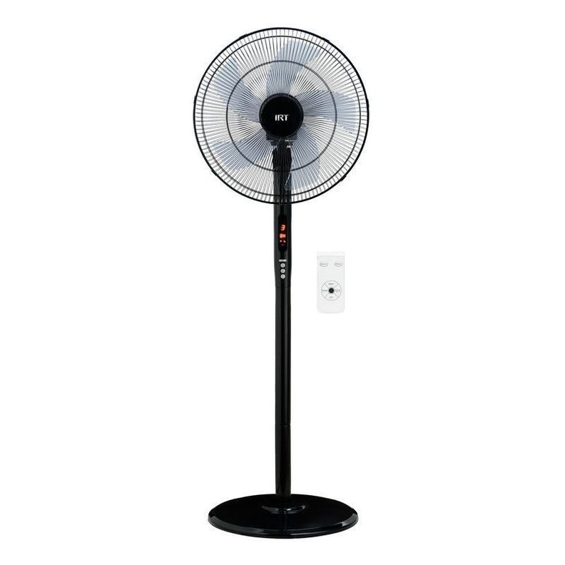 VENTILADOR 16" PIE 72W TIMER/CONTROL PLASTICO NEGR-0