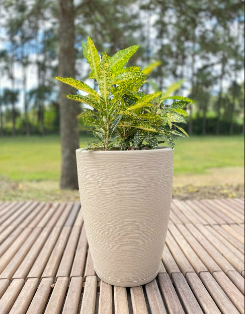 MACETERO FLORIDIS AMSTERDAM BEIGE 44CM DE ALTO-1