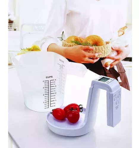 Balanza Digital Cocina Con Jarra Taza Medidora Pes-2