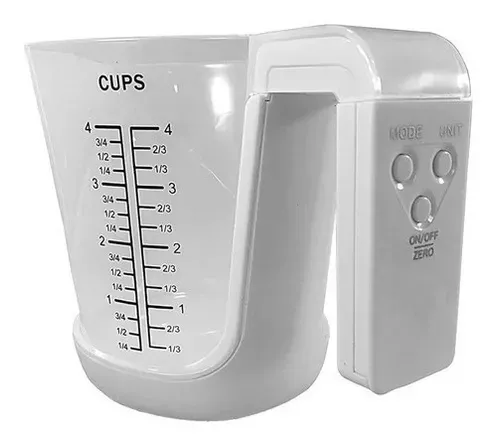 Balanza Digital Cocina Con Jarra Taza Medidora Pes-0