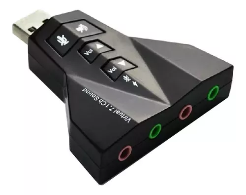 Tarjeta De Sonido Usb 7.1 Para Pc Doble Jack -0