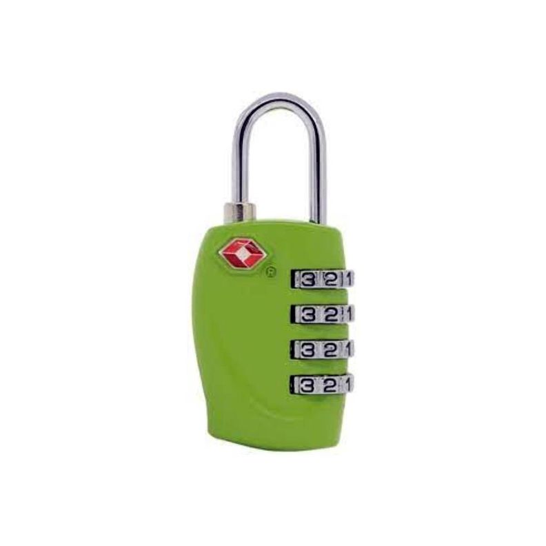 Candado Seguridad Para Bolsos Y Maletas Con Clave Verde - PuntoStore