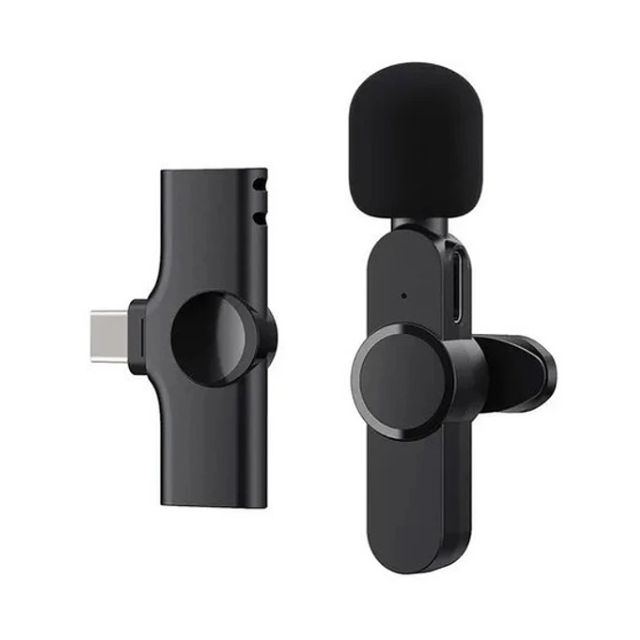 Micrófono Lavalier Inalámbrico Usb C Para Celular -0