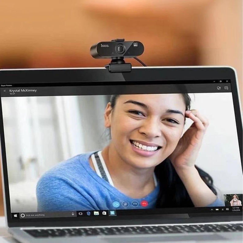 Webcam HD 2K DI06 Negro 4 Millones de Píxeles USB con Micrófono-3