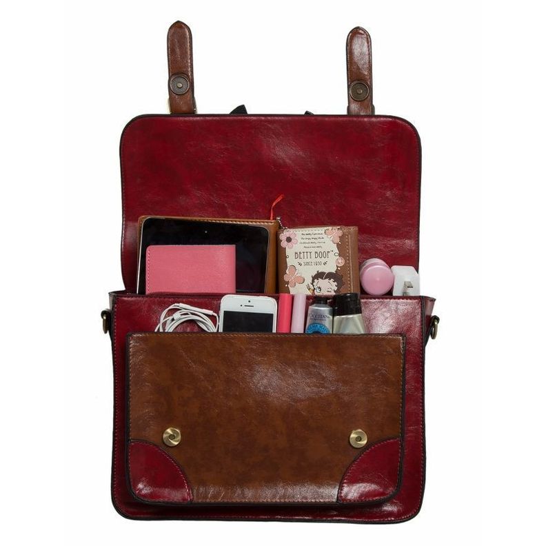 Ecosusi Bolso & bandolera BRIEFE para laptop de 13” - Rojo-3