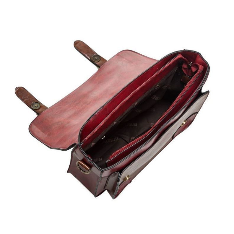 Ecosusi Bolso & bandolera BRIEFE para laptop de 13” - Rojo-4