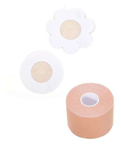 Cinta Levanta Pecho 5cmx5mt + 20 Cubre Pezones Boob Tape-2