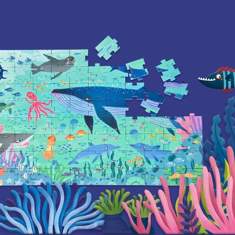 Maleta Puzzle Oceano Fantástico-1