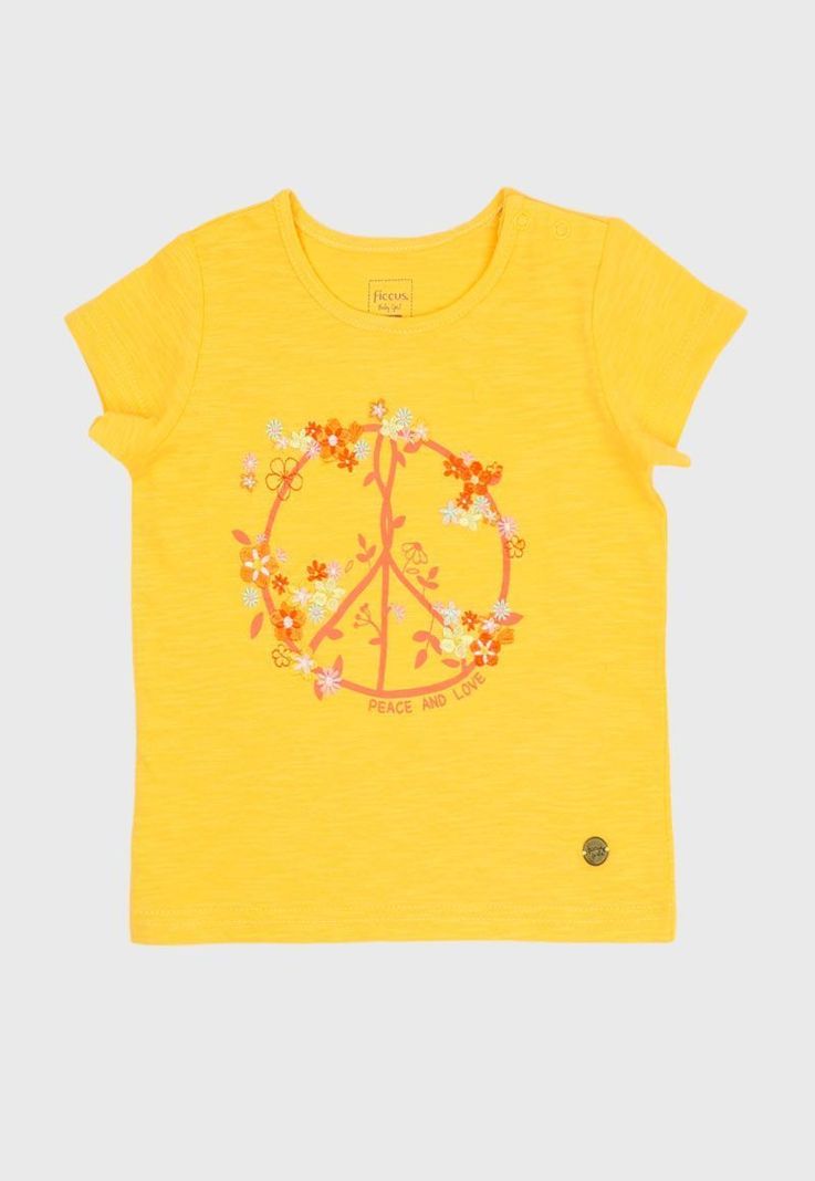Polera bebe nina craft 184 Amarillo 3 A 6 Meses
