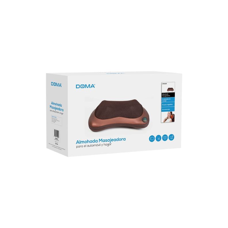 Almohada Masajeadora 4 Cabezales Terapia Magnética -4