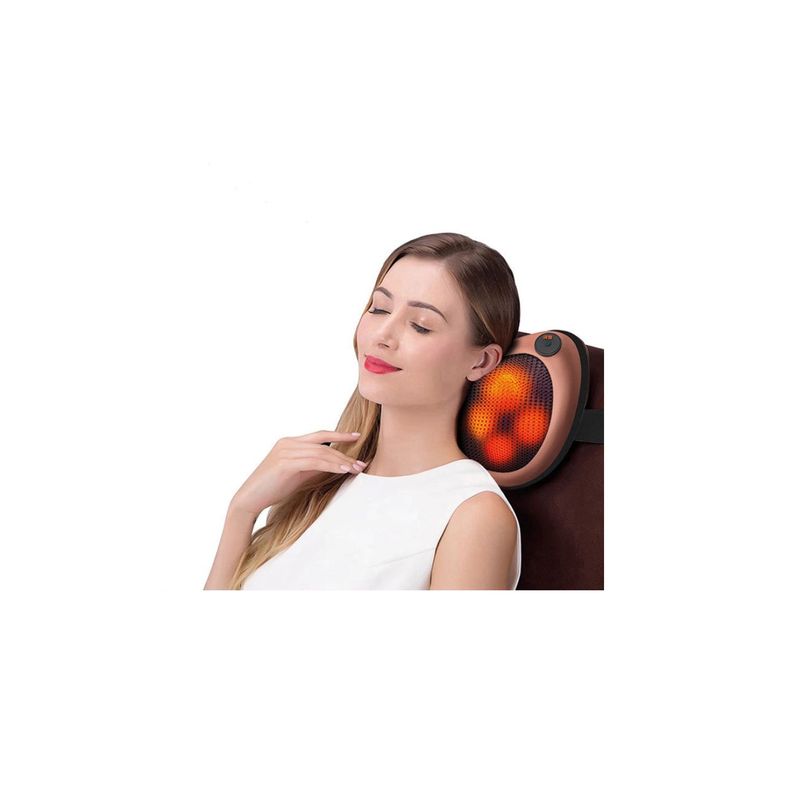 Almohada Masajeadora 4 Cabezales Terapia Magnética -3