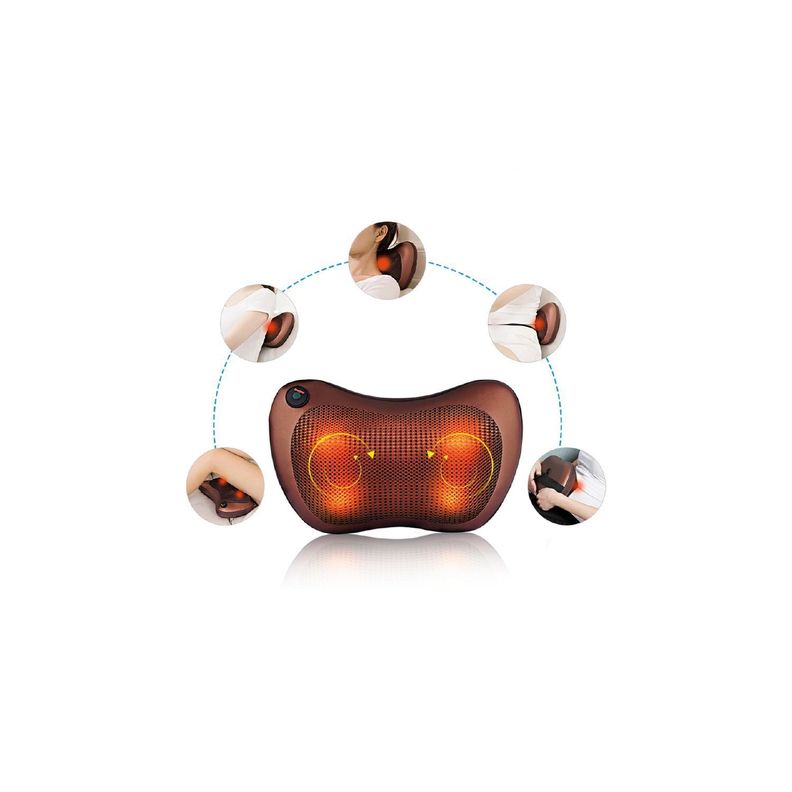 Almohada Masajeadora 4 Cabezales Terapia Magnética -2