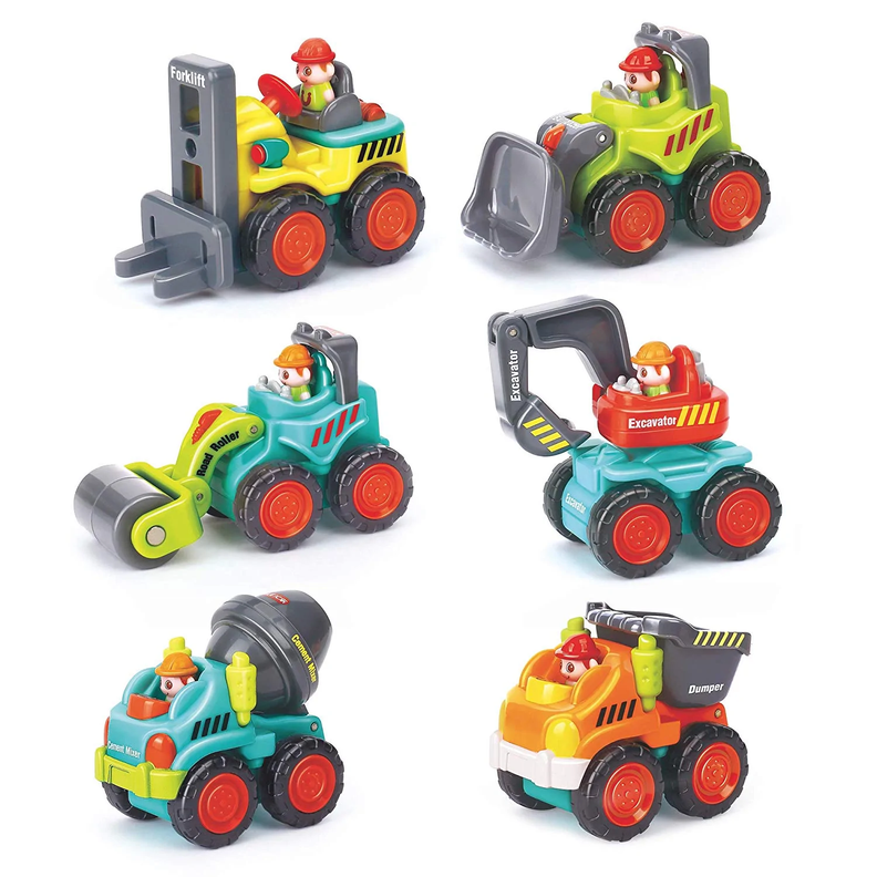 Pack De 6 Vehículos De Construccion -0