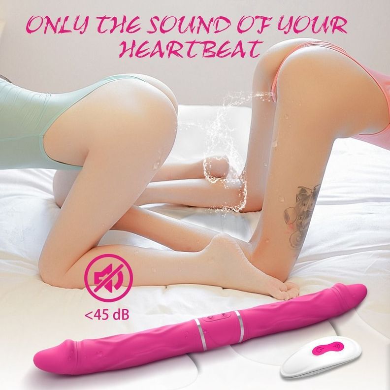 Cici Dildo Doble Vibrador Largo 35cm Control Remoto-7