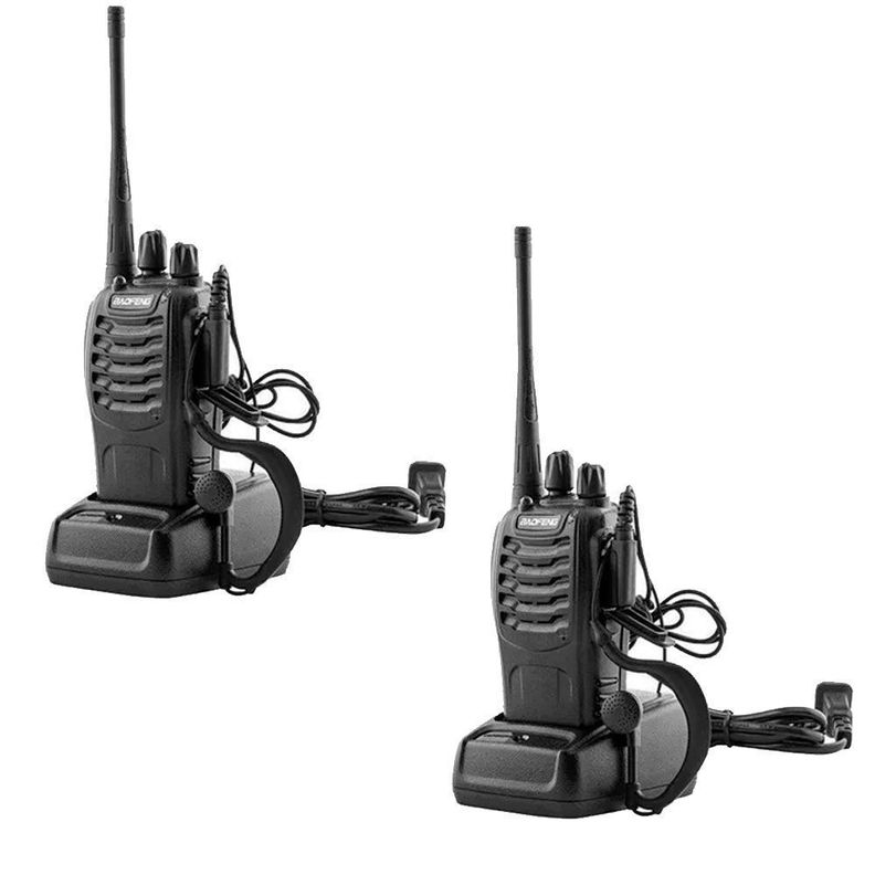 Pack 2 Radio Walkie Talkie Baofeng 888s Con Manos Libres-2