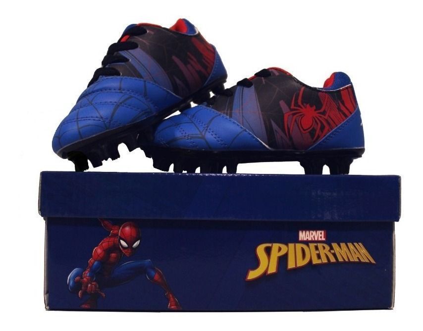 Zapatos De Fútbol Spiderman 2022 Azul/rojo Araña Marvel-0