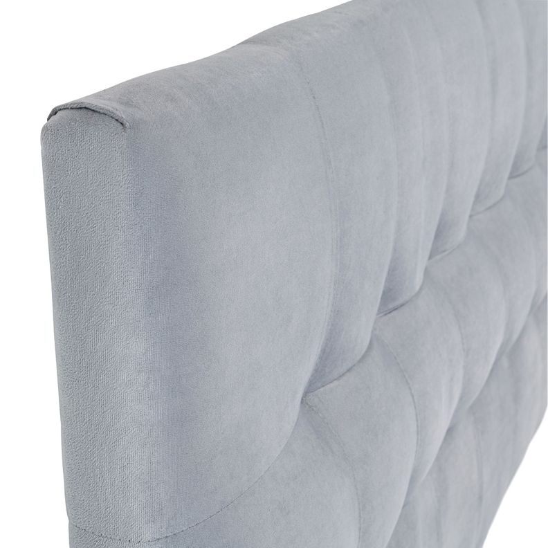 Respaldo Alicante Con Patas Felpa King Gris-1