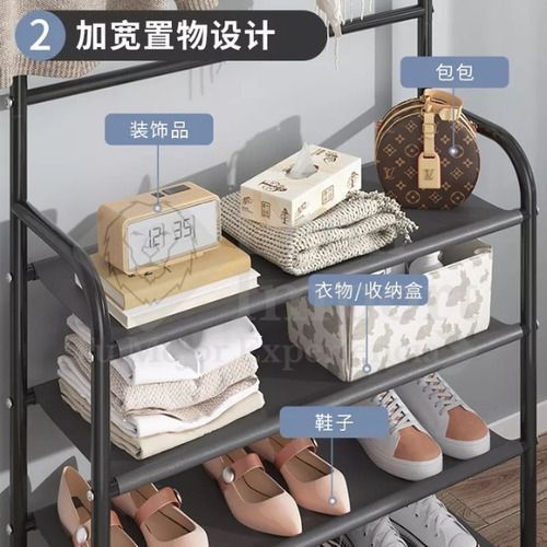 Perchero Multifuncional Zapatera Organizador Ropa Zapatos-3