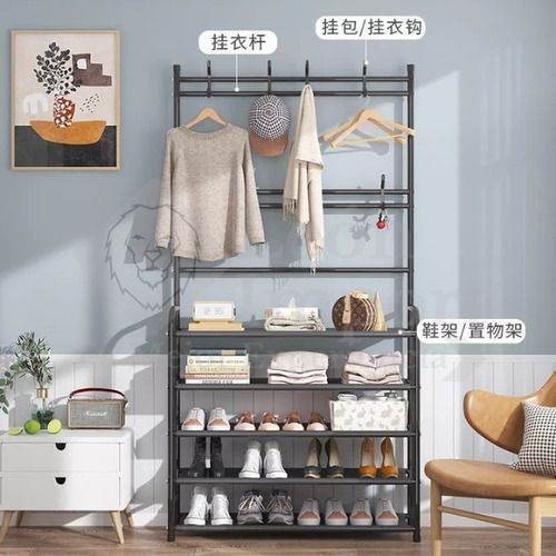 Perchero Multifuncional Zapatera Organizador Ropa Zapatos-1