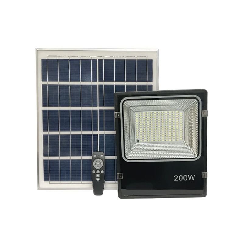 Foco Proyector LED Solar Con Sensor 200W Luz Fría-0