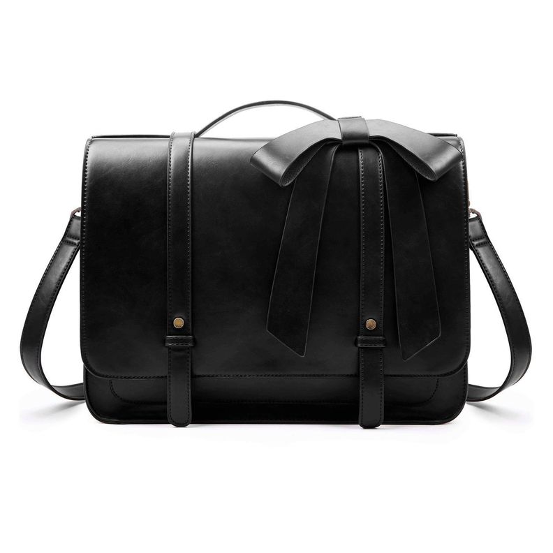 Ecosusi Mochila y Maletín con Lazo Removible Summer Garden Romance para 14" - Negro-0