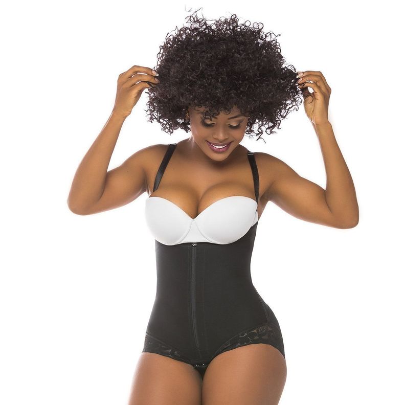 Faja Colombiana Moldeadora y Reductora En Body 412 Negro-0