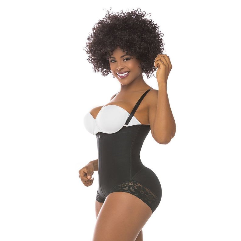 Faja Colombiana Moldeadora y Reductora En Body 412 Negro-1