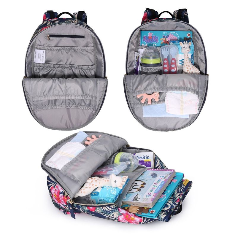 Mochila pequeña para pañales SIENA - azul-1