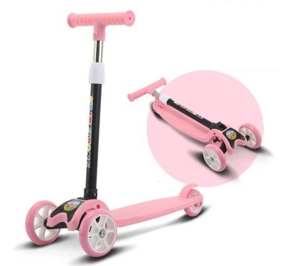 Scooter Led Monopatín Triscooter Para Niño-1