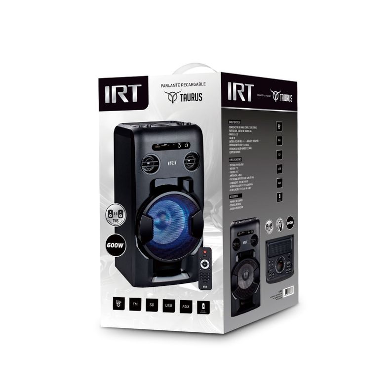 PARLANTE BLUETOOTH  8" IRT-2