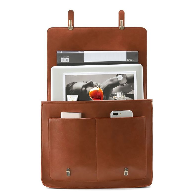Ecosusi Maletín BOW removible para laptop 15.6"- Camel-5