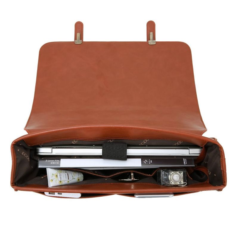 Ecosusi Maletín BOW removible para laptop 15.6"- Camel-4
