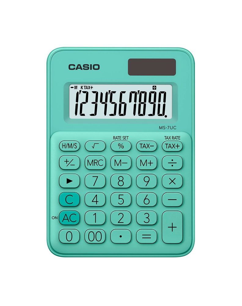 CALCULADORA CASIO SOBREMESA MS7UC CIAN-0