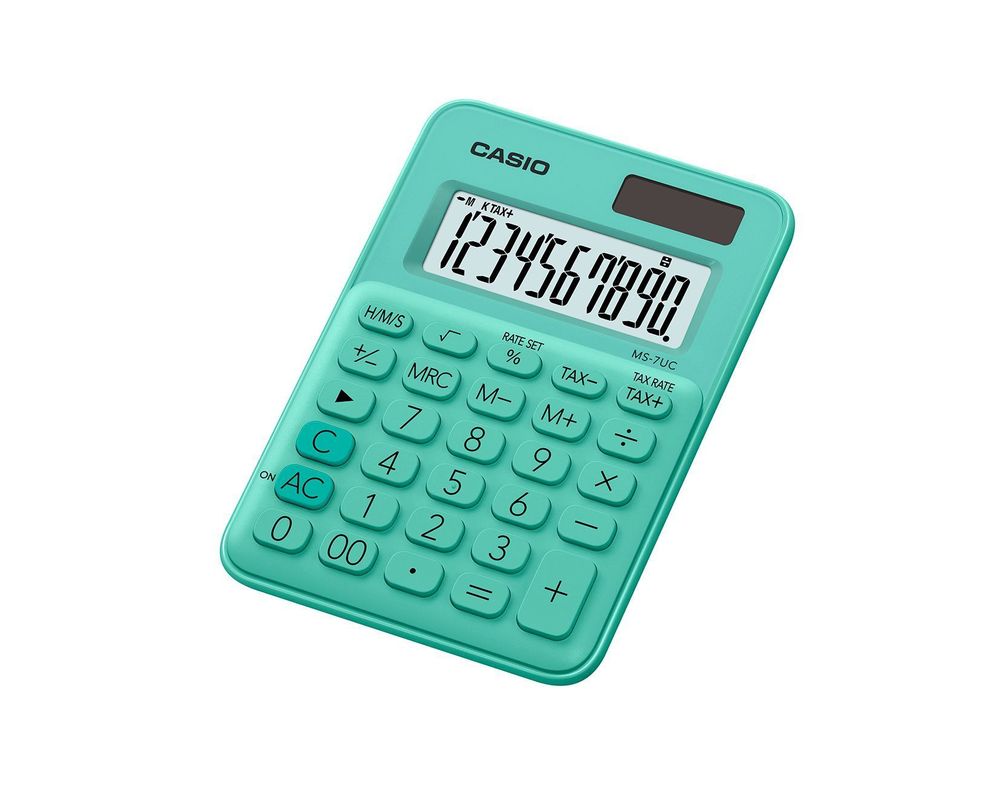CALCULADORA CASIO SOBREMESA MS7UC CIAN-1
