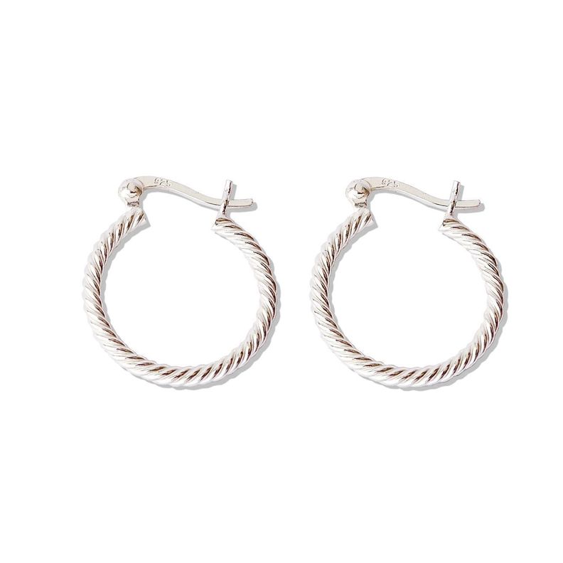 Aros de Plata Argollas Concón 2 cm - Mabelita-0