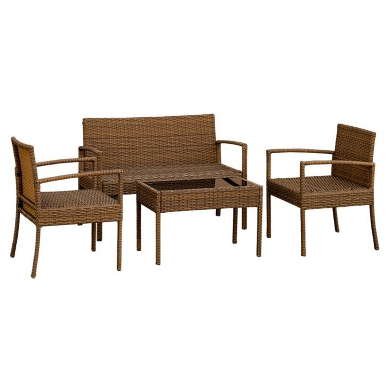 Juego de living Terraza  Doral Gris 4 Personas -4