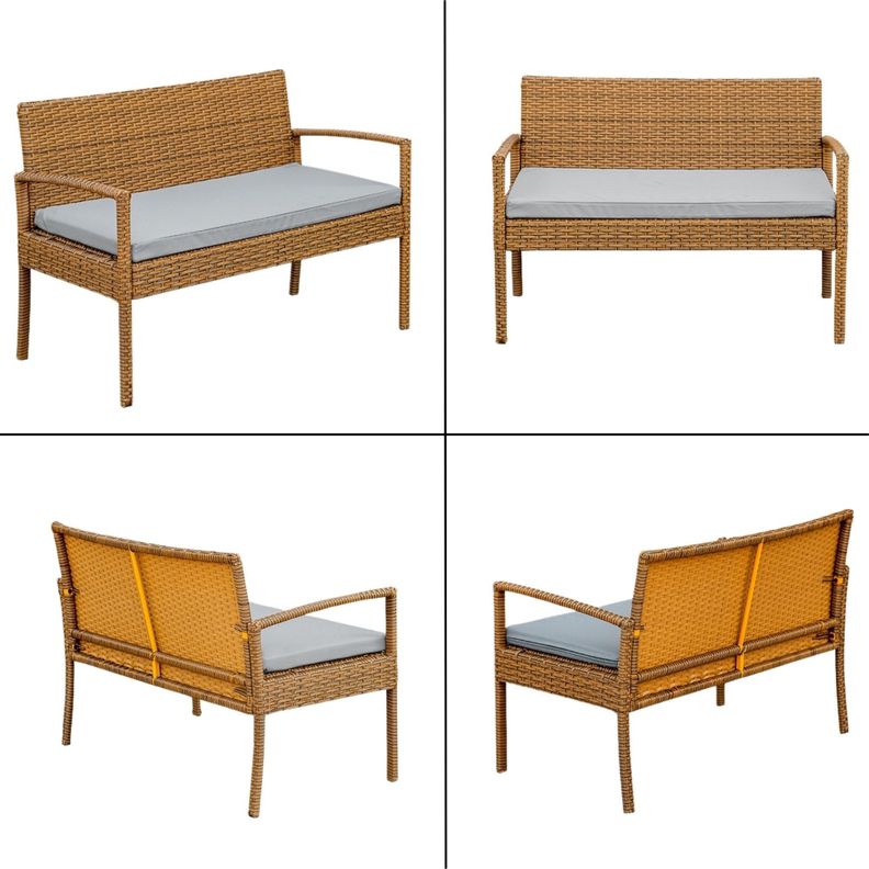 Juego de living Terraza  Doral Gris 4 Personas -5