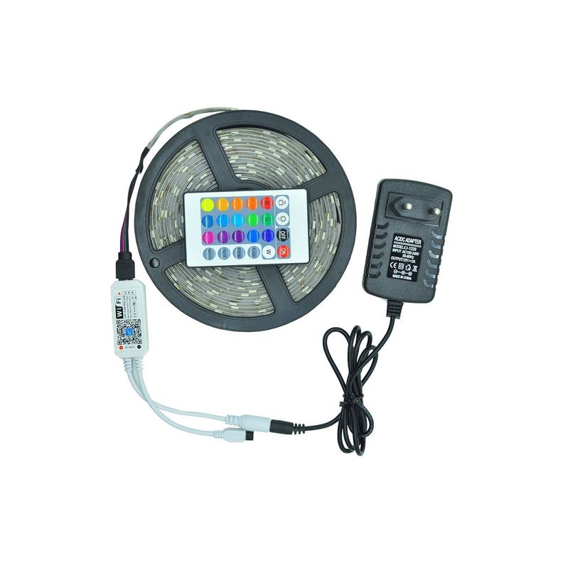 Tira 300 Led Rgb Wifi 5mts Con Control - Puntostore-1