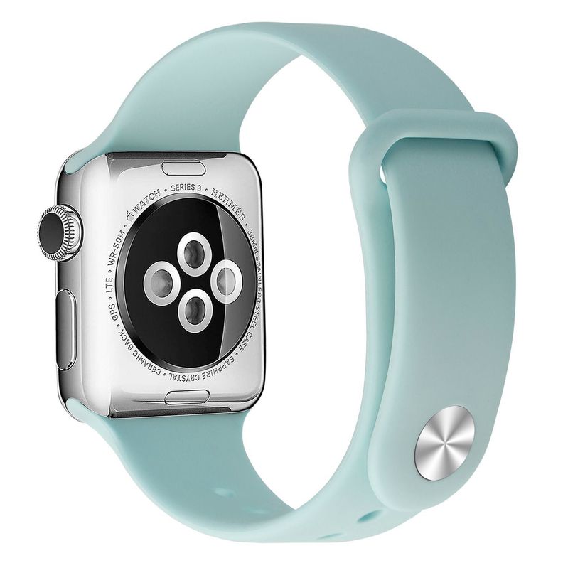 Correa Boton Compatible Iwatch Apple Watch Turquesa 38-40-41MM-0