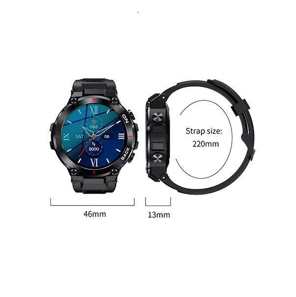 Smartwatch K37 Original Negro + CORREA EXTRA-4