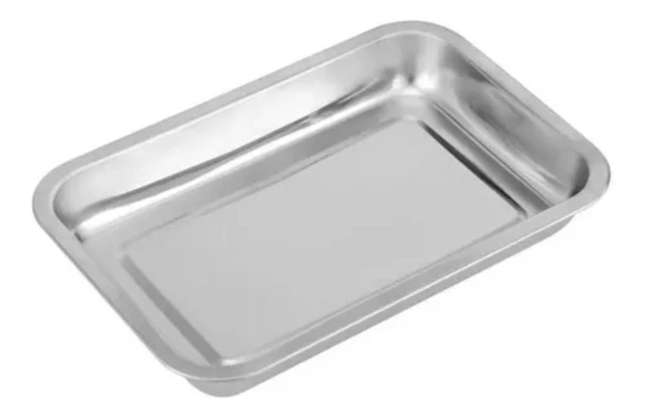 Bandejas Fuente De Horno Acero 30x45x5cm Multiuso-0