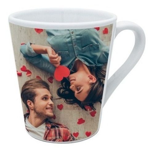 Taza Conica Blanca 12oz Tazon Sublimacion C/ Caja Individual-2