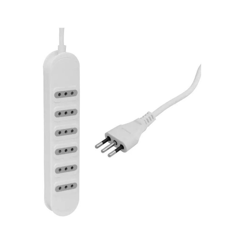 Alargador Zapatilla Electrica Macrotel 6 Posiciones 1,5m-1