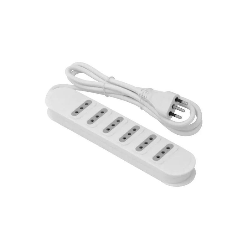 Alargador Zapatilla Electrica Macrotel 6 Posiciones 1,5m-2