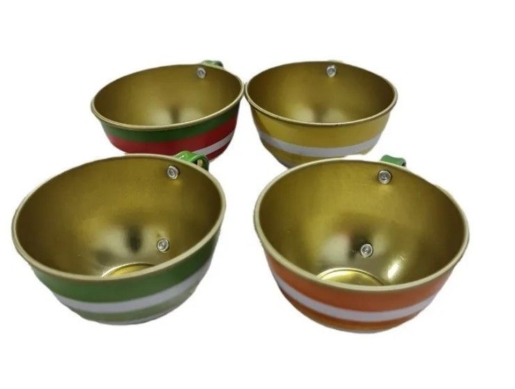 Set De Te Infantil Juguete Metálico Tazas Platos Tetera-3