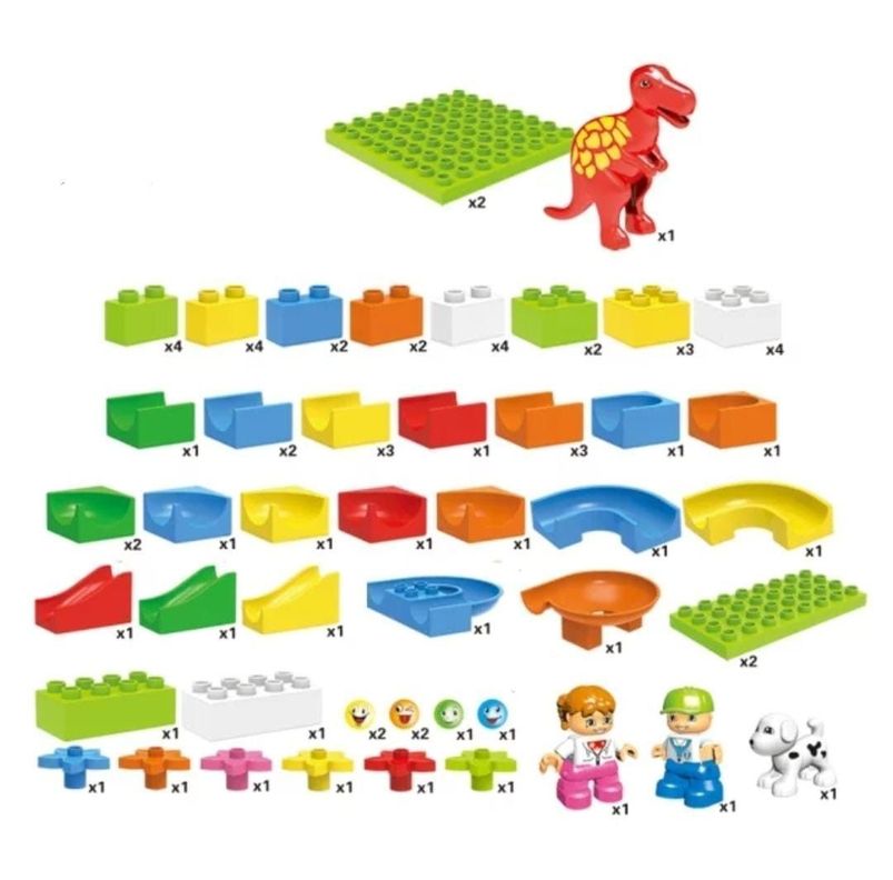 Bloque Didáctico construcción tobogán 72 pcs.-3