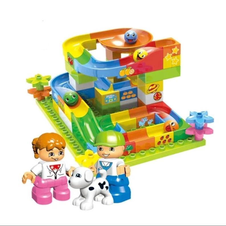 Bloque Didáctico construcción tobogán 72 pcs.-0