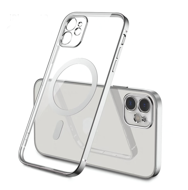 Carcasa Magsafe Para iPhone 14 Pro / Plateado-0